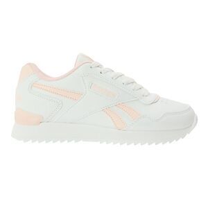 Reebok Childrens/Kids Glideripclip Vegan Leather Sneakers / White/Pink